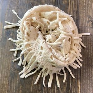 Cream infinity scarf